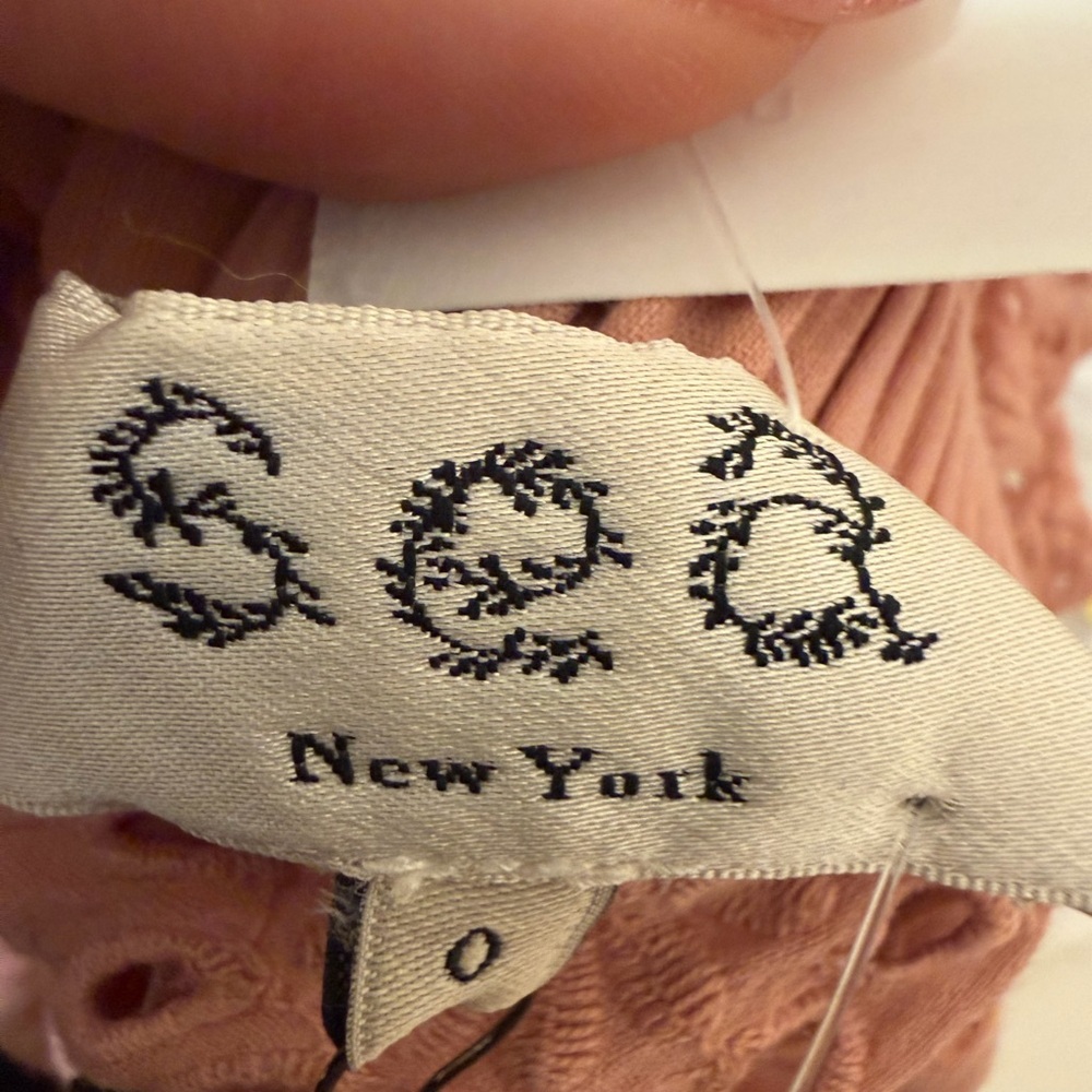 Sea New York Pink Eyelet Button Down Shirt - Picture 7 of 8